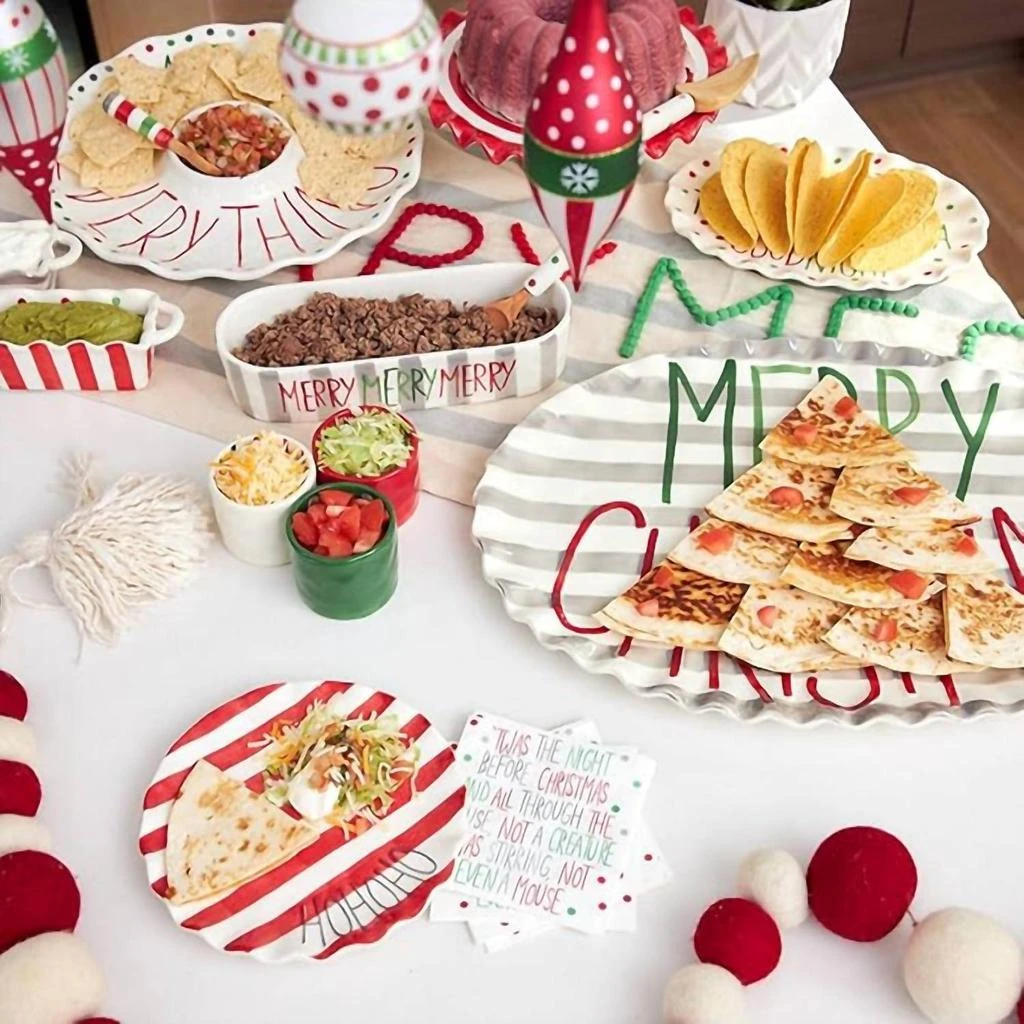 商品Mudpie|Mudpie - Merry Cracker and Dip Bowl Set,价格¥502,第2张图片详细描述