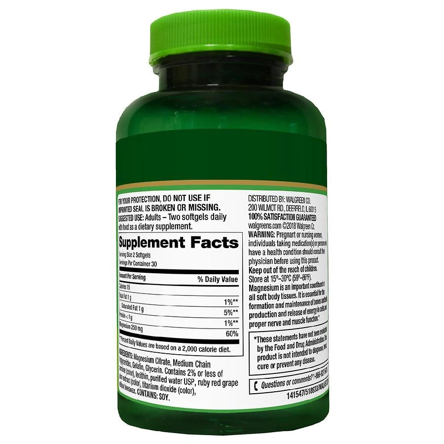 商品Finest Nutrition|Magnesium Citrate 250 mg,价格¥82,第2张图片详细描述