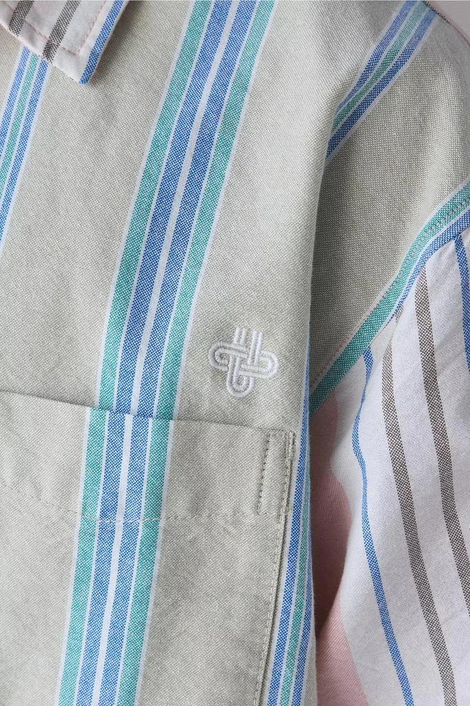 商品Urban Outfitters|UO Stripe Cutoff Oxford Shirt,价格¥74,第4张图片详细描述