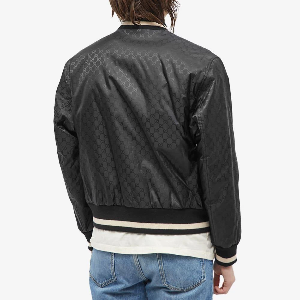 商品Gucci|Gucci Nylon Jaquard Bomber Jacket,价格¥18357,第3张图片详细描述