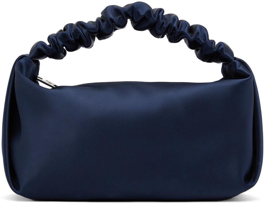 Blue Mini Scrunchie Top Handle Bag商品第1张图片规格展示