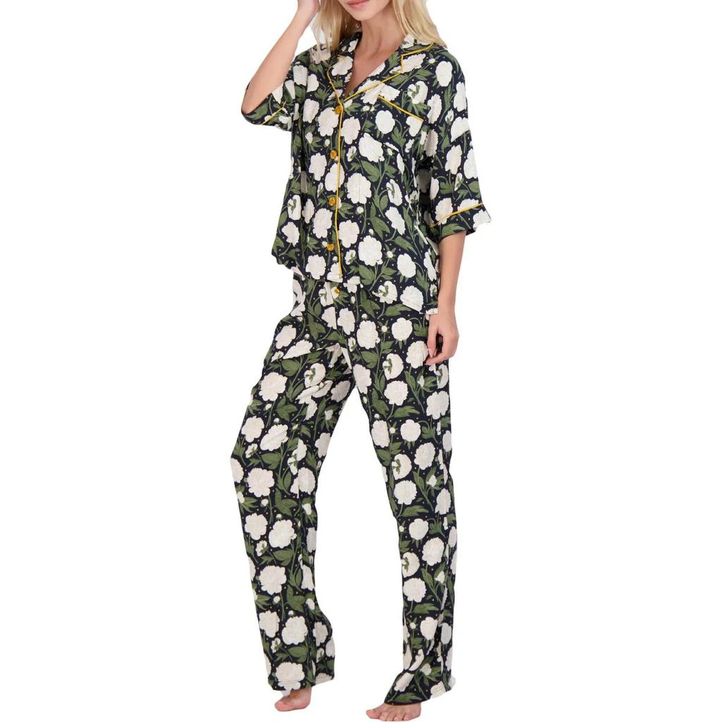 商品P.J. Salvage|PJ Salvage Women's Sateen Loungewear Pajama Set,价格¥176,第3张图片详细描述