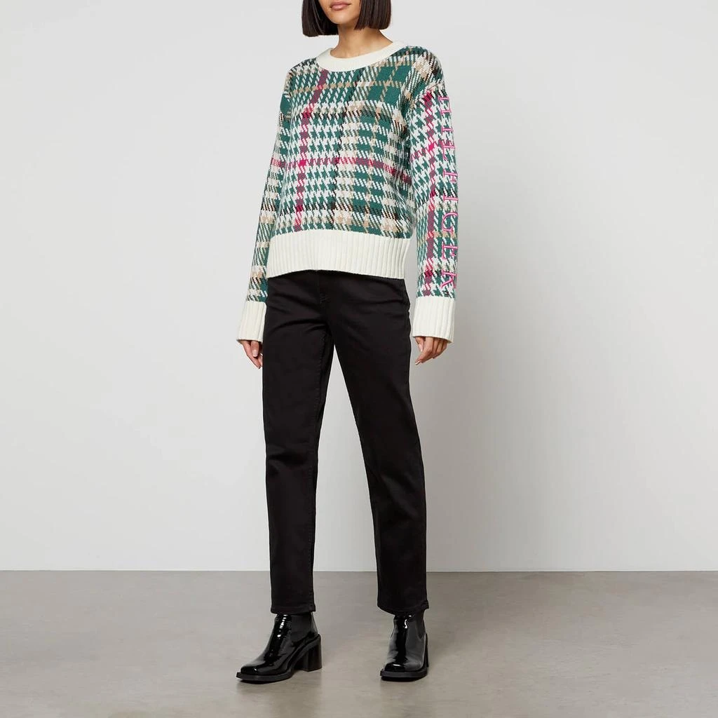 商品Tommy Hilfiger|Tommy Hilfiger Houndstooth Intarsia Cotton-Blend Jumper,价格¥693,第3张图片详细描述