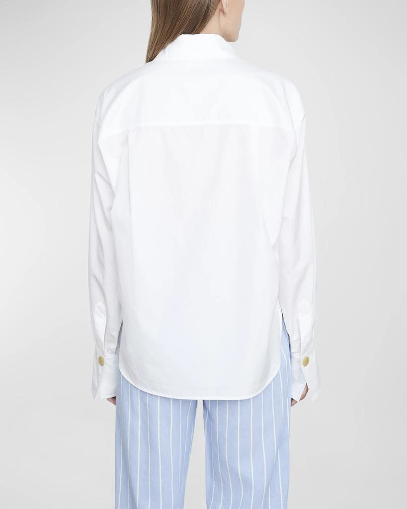 商品Vince|Relaxed Cotton Button-Front Shirt,价格¥365,第3张图片详细描述