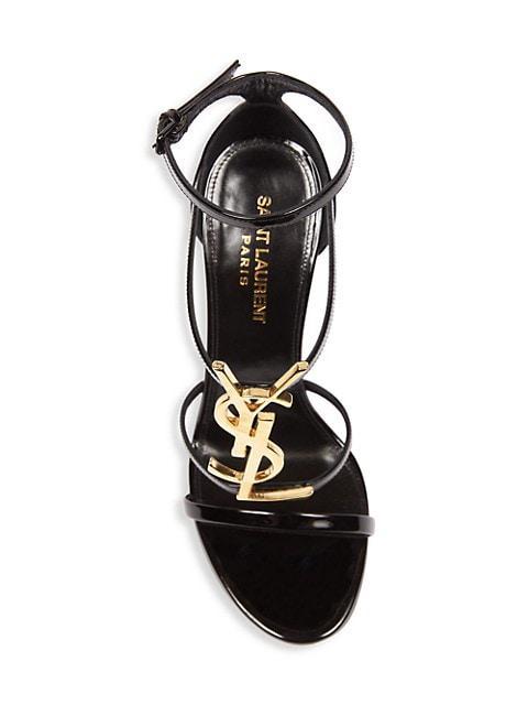 商品Yves Saint Laurent|Cassandra 100 Patent Leather Ankle-Strap Sandals,价格¥8118,第7张图片详细描述