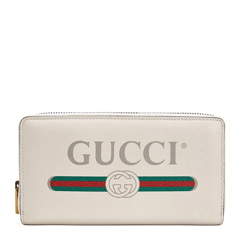 商品[国内直发] Gucci|GUCCI 白色男士长款钱夹 496317-0GCAT-8820,价格¥7752,第1张图片