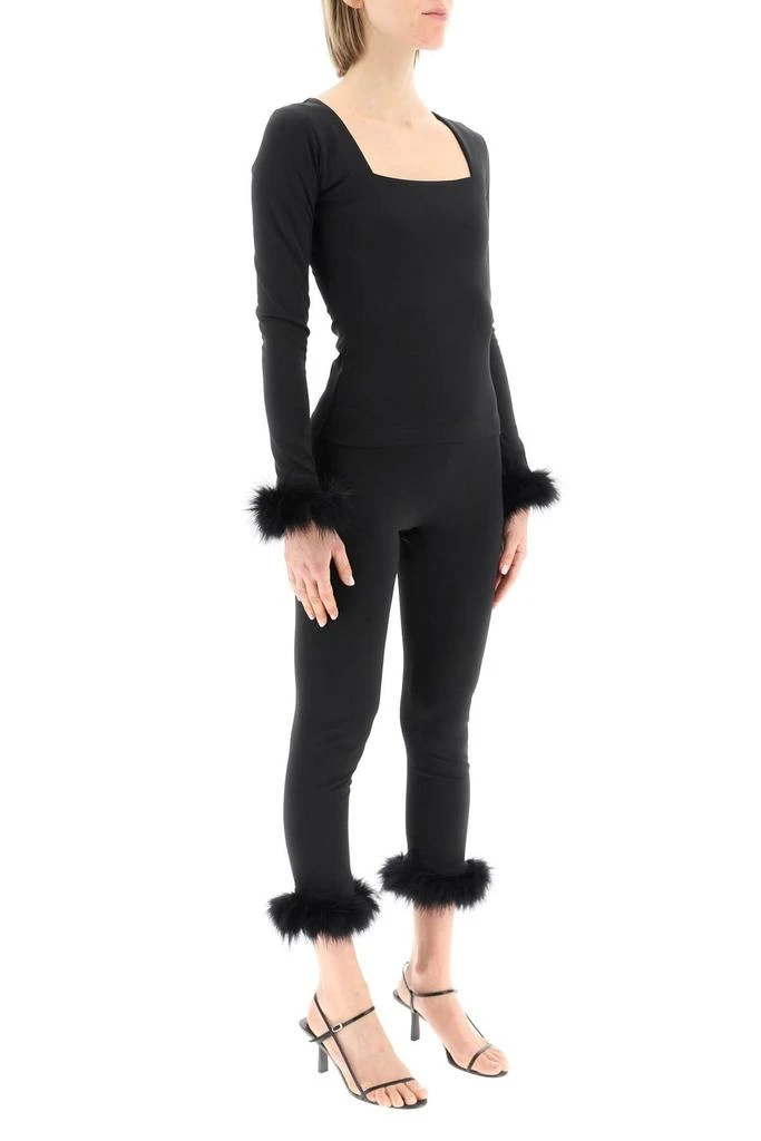 商品Sleeper|Sleeper The Weekend Chic Feather-Trim Long-Sleeved Set,价格¥1062,第2张图片详细描述