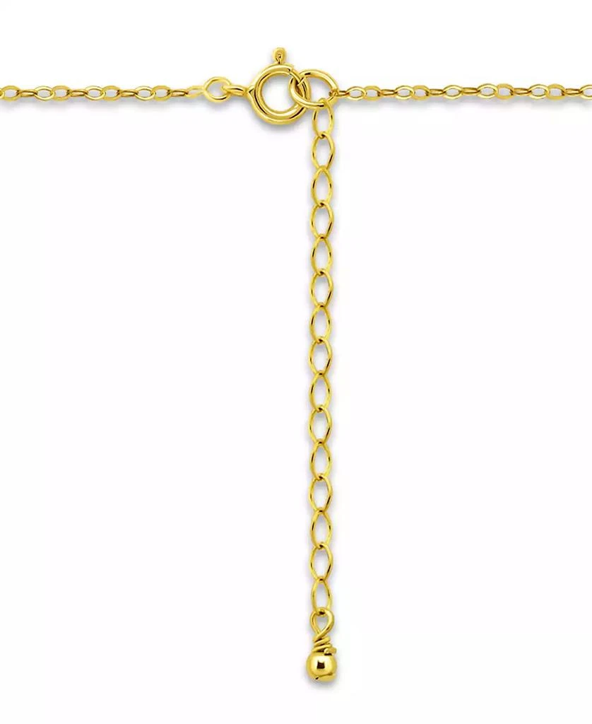 商品Giani Bernini|Cubic Zirconia Asymmetric Halo Pendant Necklace in 18k Gold-Plated Sterling Silver, 16" + 2" extender, Created for Macy's,价格¥148,第4张图片详细描述