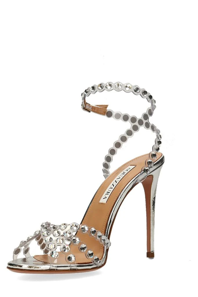 商品Aquazzura|Aquazzura Tequila Plexi Crystal Embellished Sandals,价格¥5471,第2张图片详细描述