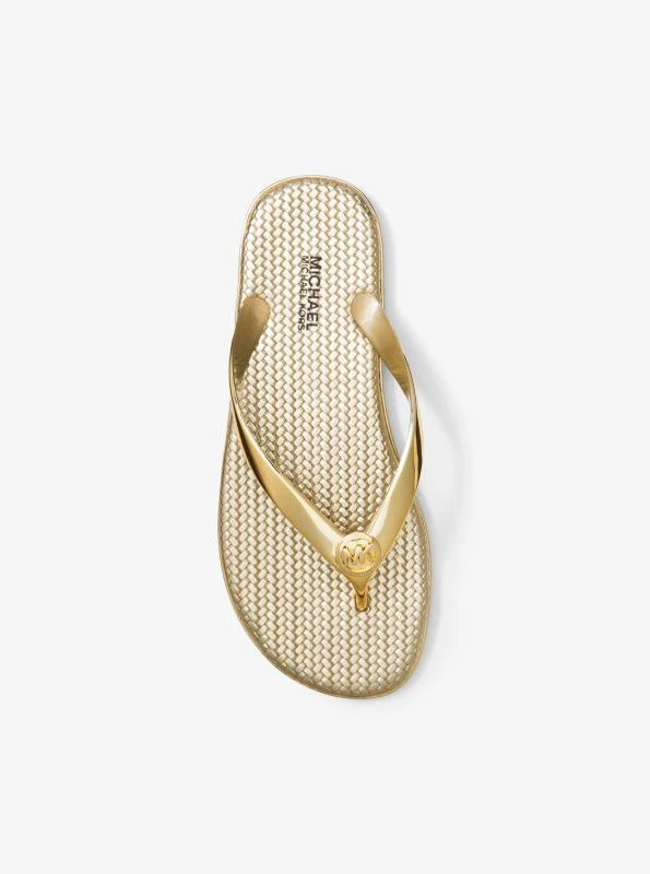 商品Michael Kors|Jet Set Metallic Jelly Flip-Flop,价格¥189,第3张图片详细描述