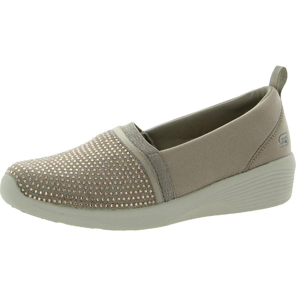 商品SKECHERS|Skechers Womens Arya-Shine And Glow Lifestyle Laceless Slip-On Sneakers,价格¥191,第2张图片详细描述