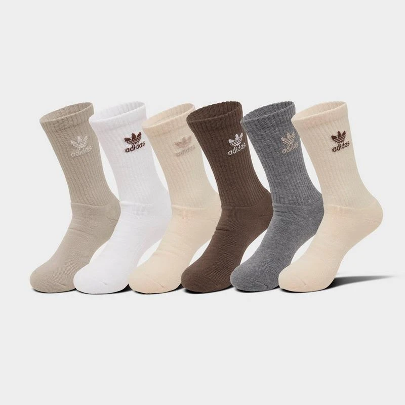 商品Adidas|Women's adidas Originals Trefoil Cushion Crew Socks (6-Pack),价格¥110,第1张图片