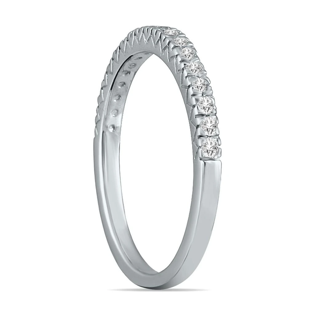 商品SSELECTS|1/6 Carat Tw Diamond Wedding Band In 10K White Gold,价格¥1645,第2张图片详细描述