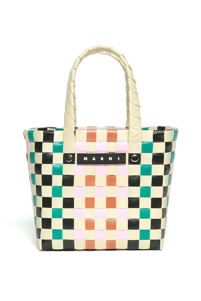 商品Marni|Marni Kids Logo-Patch Woven Tote Bag,价格¥641,第1张图片