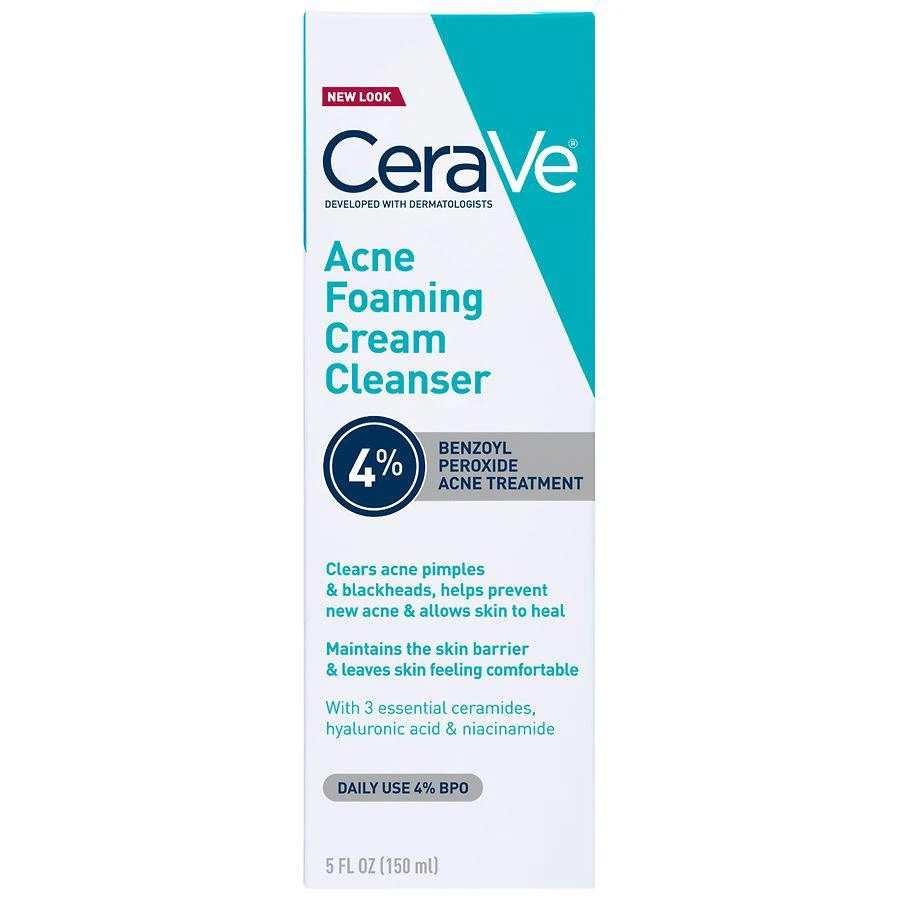 CeraVe Acne Foaming Cream Face Cleanser for Sensitive Skin 5