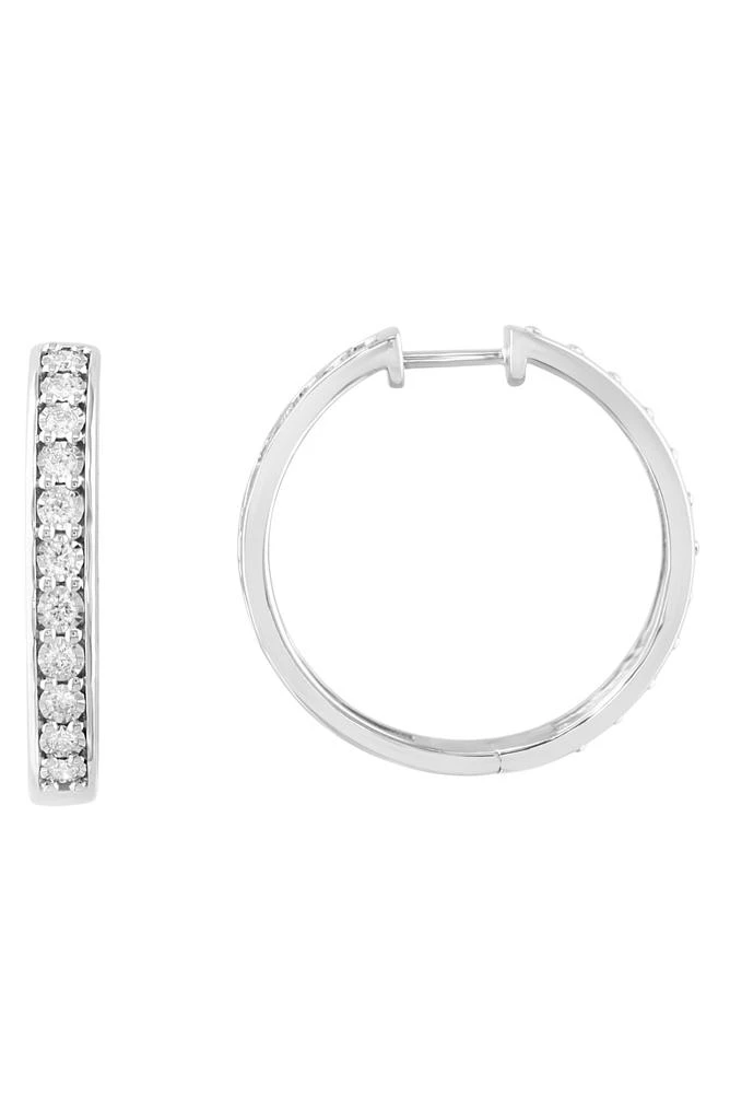 商品Effy|Sterling Silver Lab Grown Diamond Hoop Earrings - 0.48ct.,价格¥2037,第1张图片