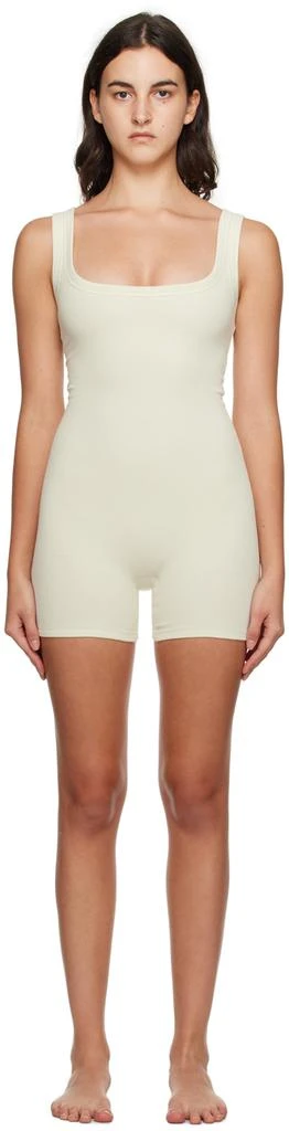 商品SKIMS|Off-White Cotton Rib Onesie Jumpsuit,价格¥689,第1张图片