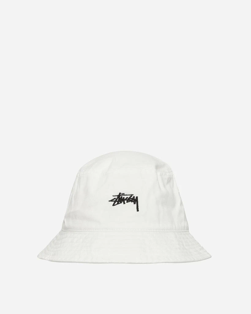 商品STUSSY|Stock Bucket Hat White,价格¥387,第1张图片