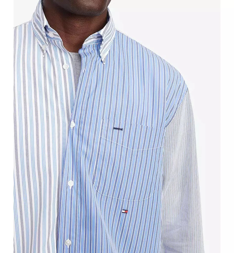 商品Tommy Hilfiger|Men's Regular-Fit Block Stripe Cotton Poplin Shirt,价格¥226,第3张图片详细描述