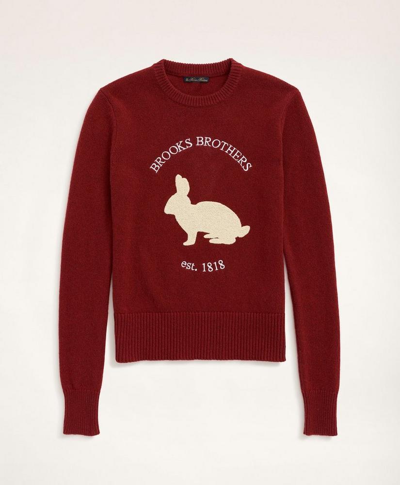 Women's Lunar New Year Merino Wool Blend Rabbit Sweater商品第4张图片规格展示