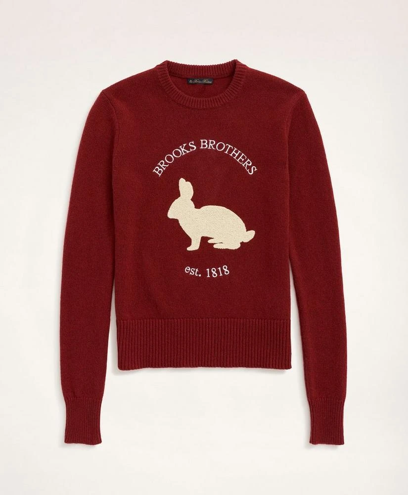 商品Brooks Brothers|Women's Lunar New Year Merino Wool Blend Rabbit Sweater,价格¥659,第4张图片详细描述