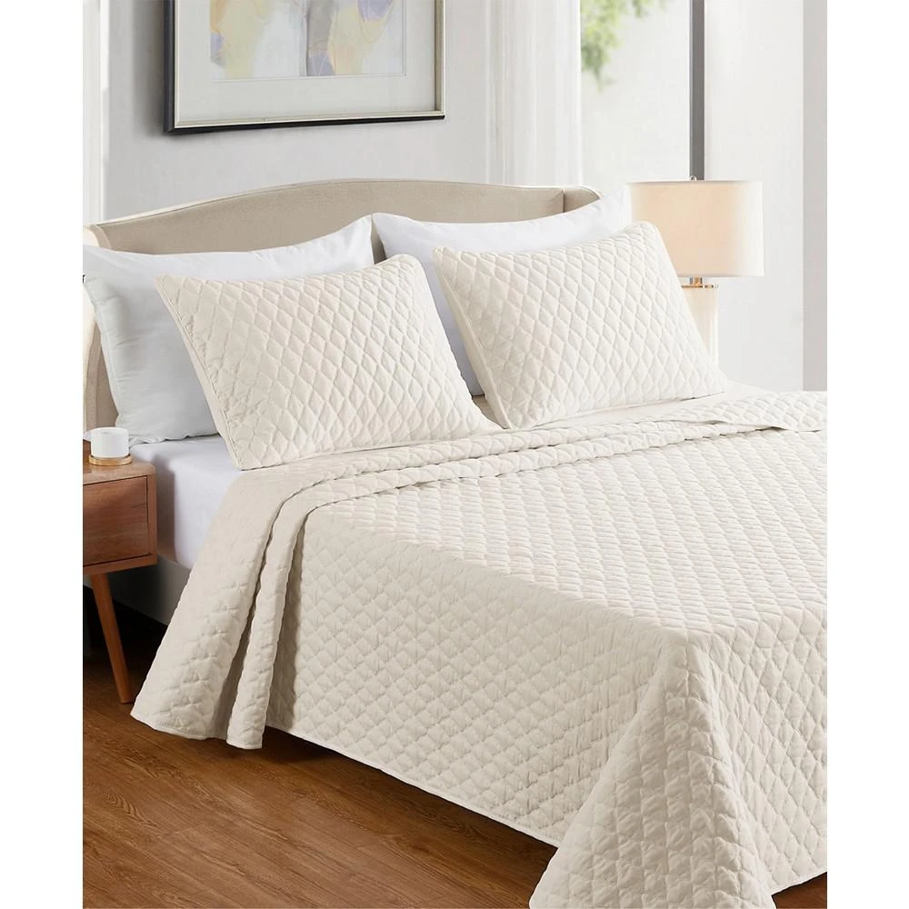 商品Videri Home|Diamond Stitched 3 Piece Quilt Set,价格¥351,第1张图片
