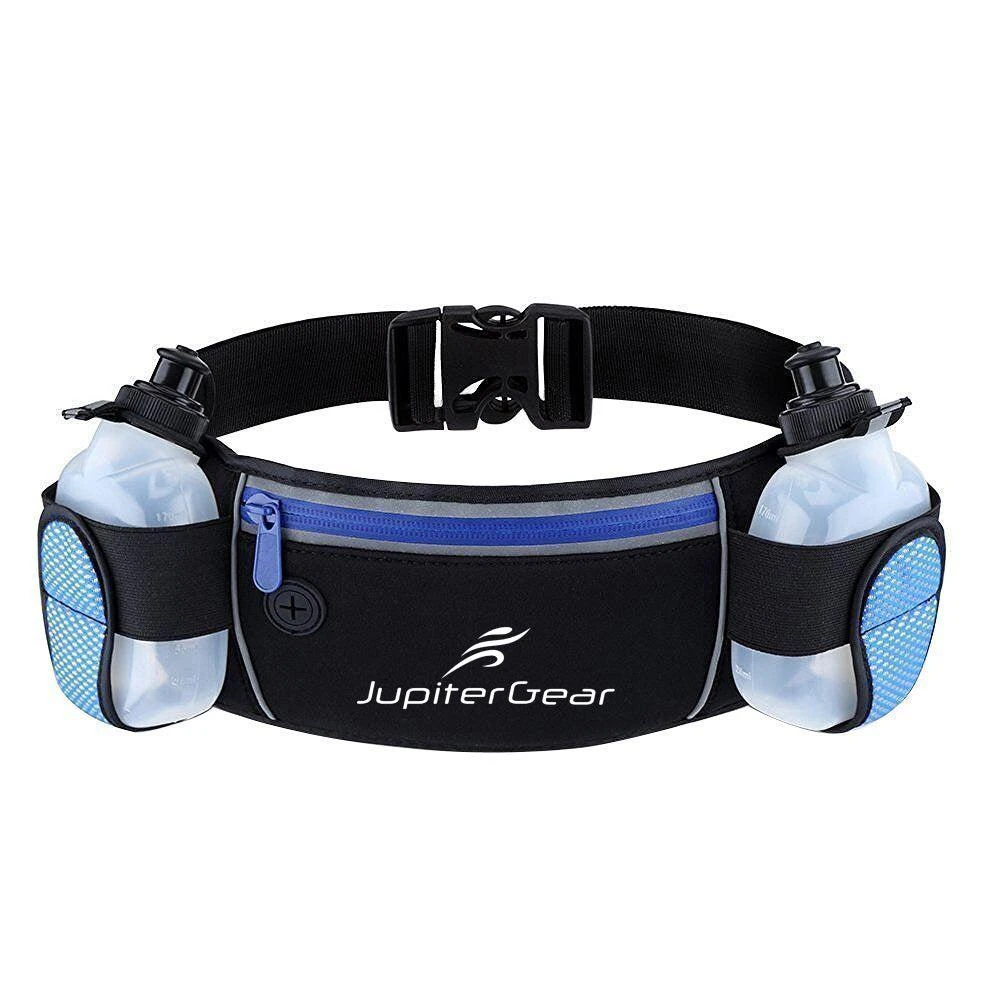 商品Jupiter Gear|Running Hydration Belt Waist Bag with Water-Resistant Pockets and 2 Water Bottles,价格¥238,第1张图片