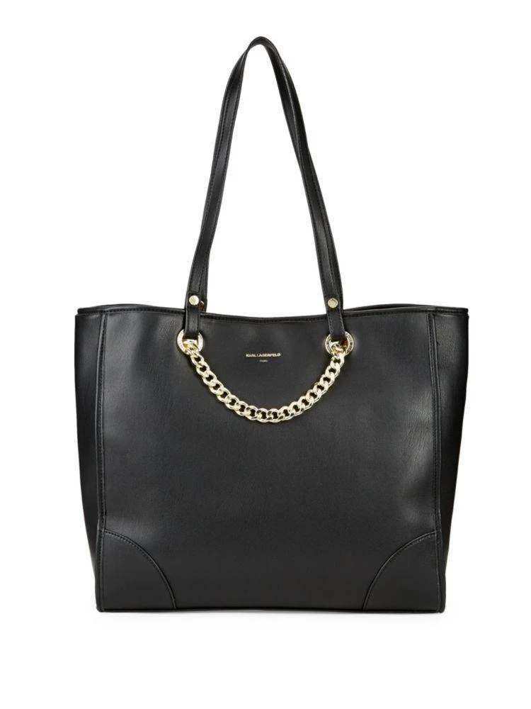 商品Karl Lagerfeld Paris|Plyt Curb Chain Tote,价格¥512,第1张图片