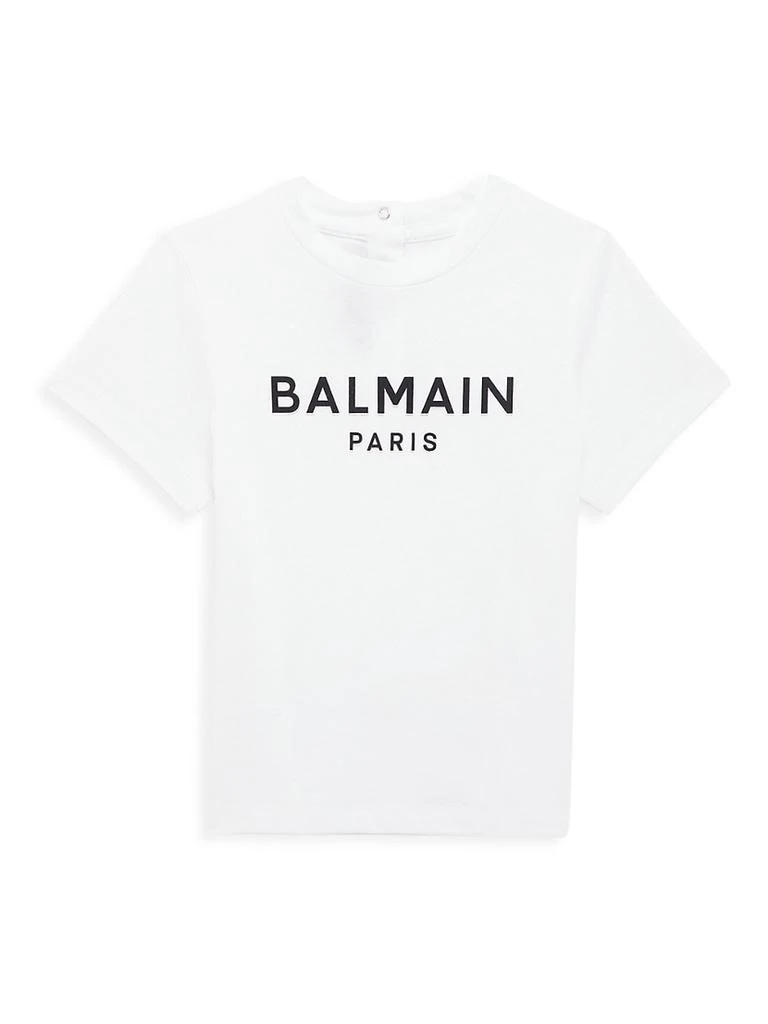 商品Balmain|Baby's Logo Crewneck T-Shirt,价格¥781,第1张图片