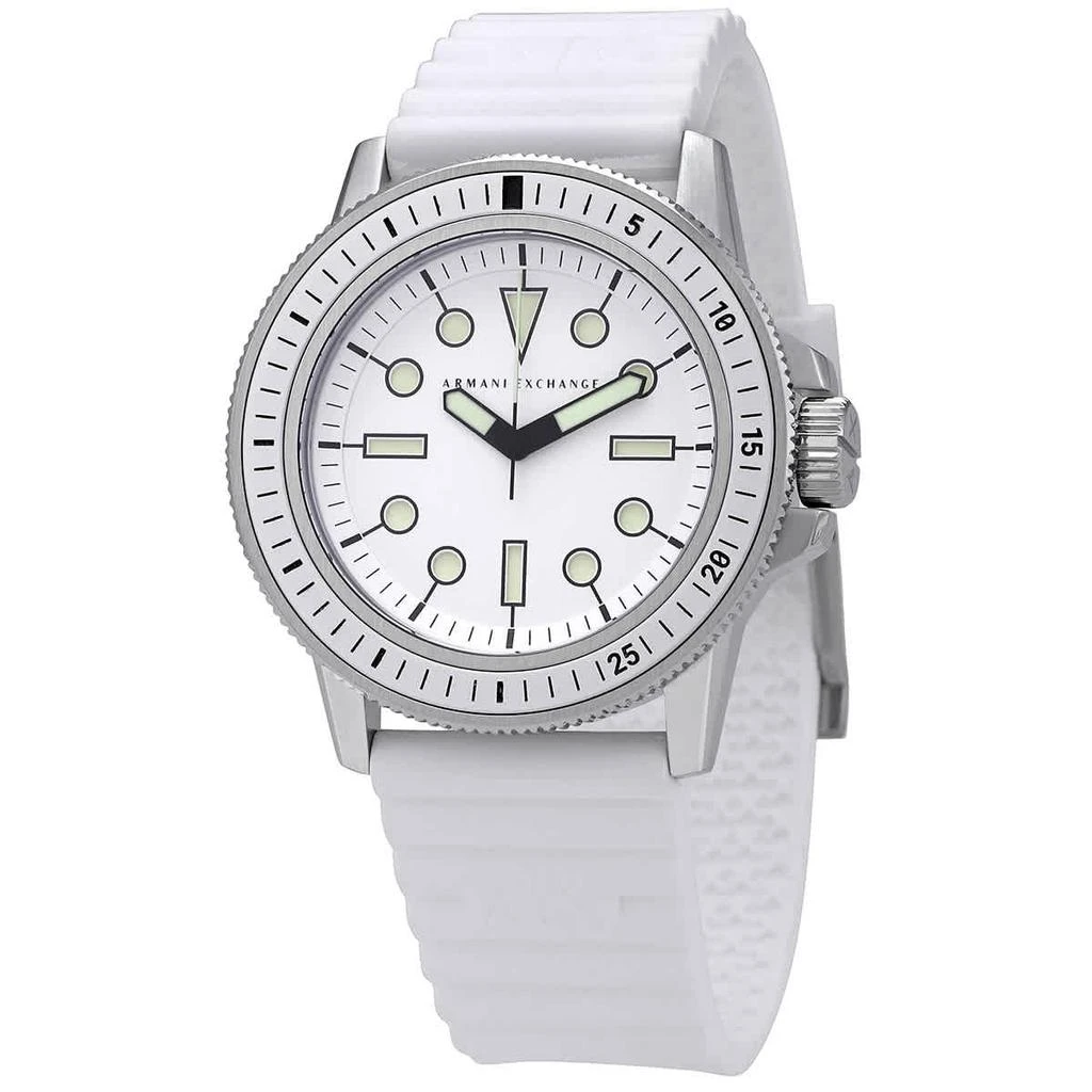 商品Armani Exchange|Armani Exchange Leonardo Quartz White Dial Mens Watch AX1850,价格¥614,第1张图片