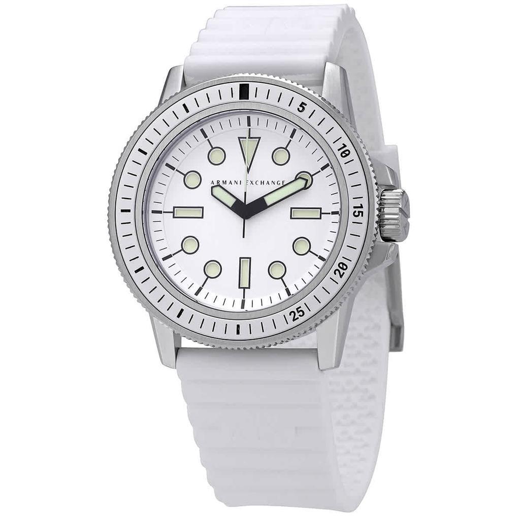 商品Armani Exchange|Armani Exchange Leonardo Quartz White Dial Mens Watch AX1850,价格¥574,第1张图片