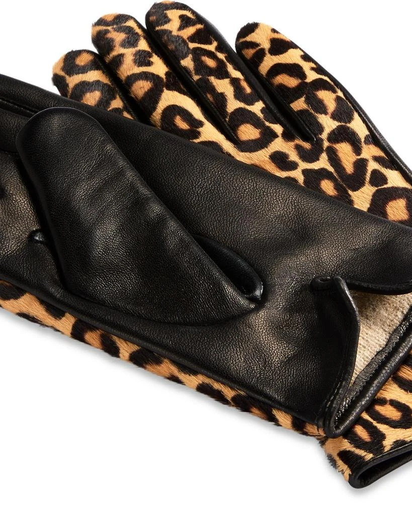 Cashmere Lined Animal Print Calf Hair Tech Gloves - Exclusive 商品