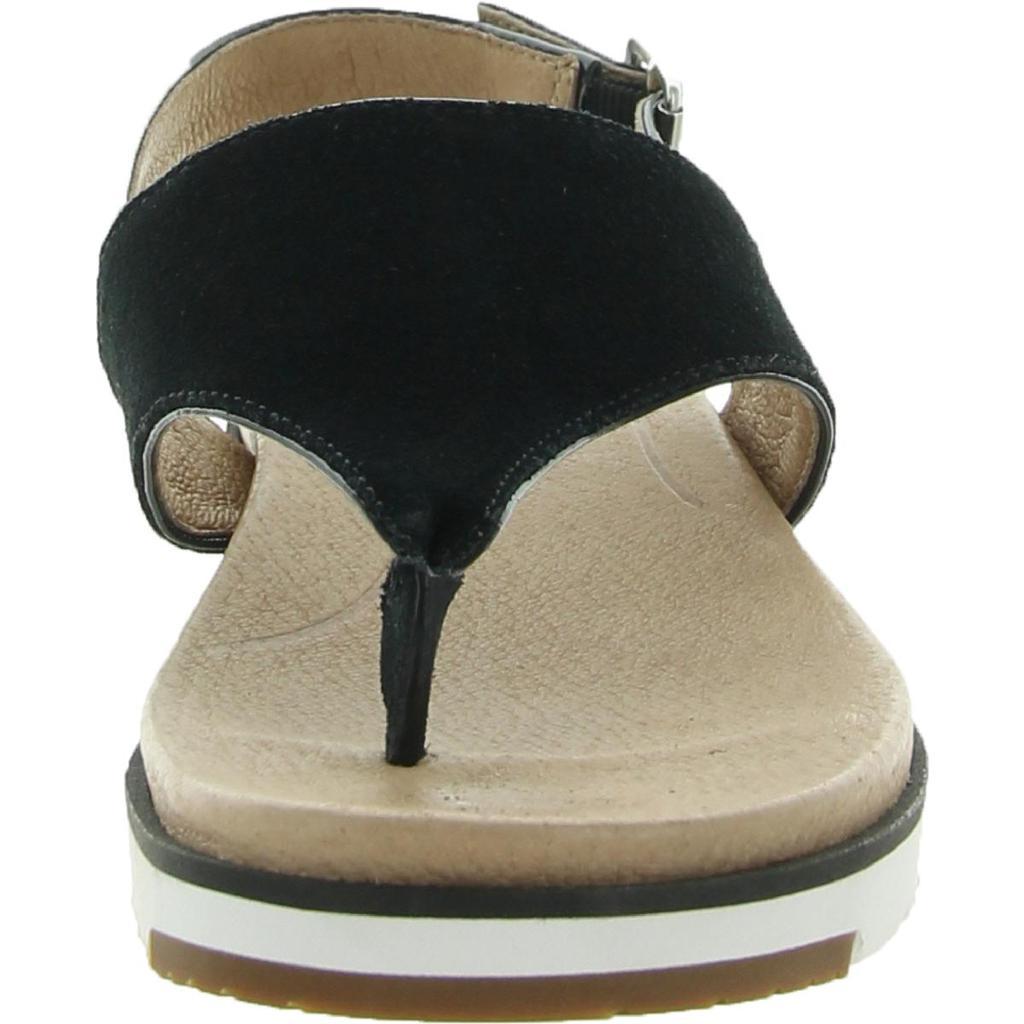 商品UGG|Ugg Womens Alessia Leather Thong Wedge Sandals,价格¥671,第4张图片详细描述