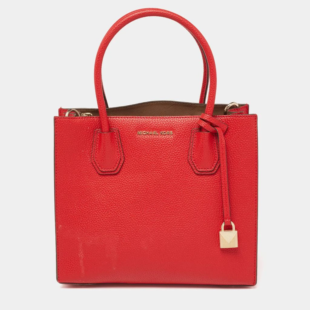 商品[二手商品] Michael Kors|MICHAEL Michael Kors Red Leather Mercer Gallery Tote,价格¥884,第1张图片