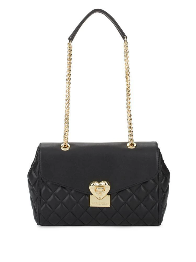 商品Moschino|Heart Quilted Shoulder Bag,价格¥1180,第1张图片