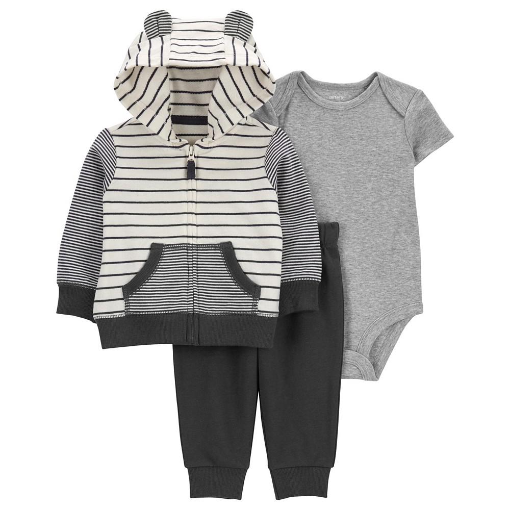 Baby Boys Little Jacket, Bodysuit and Pants, 3 Piece Set商品第1张图片规格展示