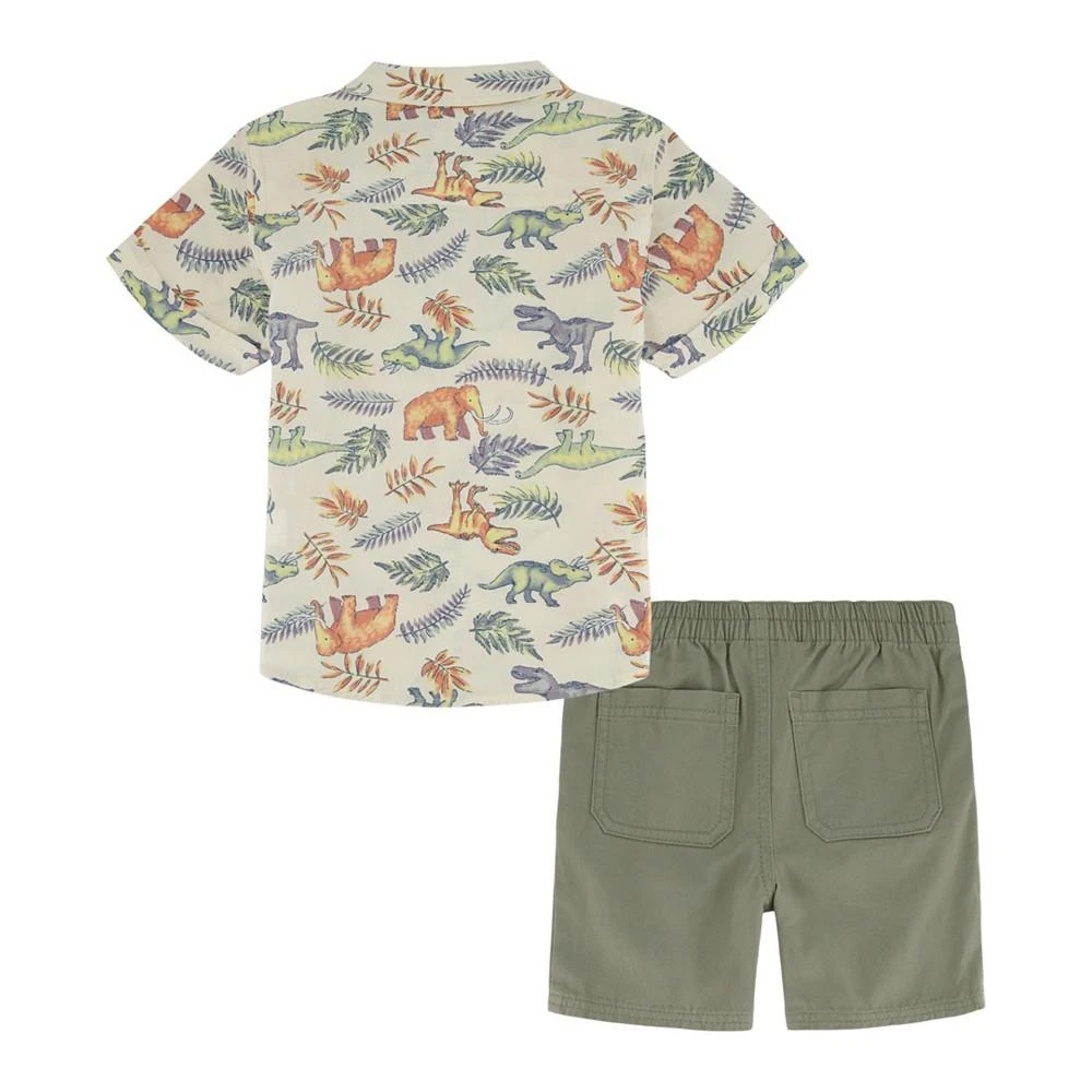 商品KIDS HEADQUARTERS|Baby Boys Poplin Shirt and Twill Shorts, 2 Piece Set,价格¥180,第2张图片详细描述