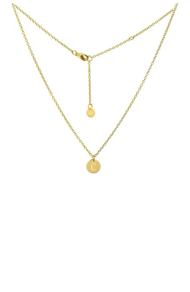 商品Savvy Cie Jewels|18K Yellow Gold Vermeil Classic Initial Choker Necklace,价格¥135,第1张图片