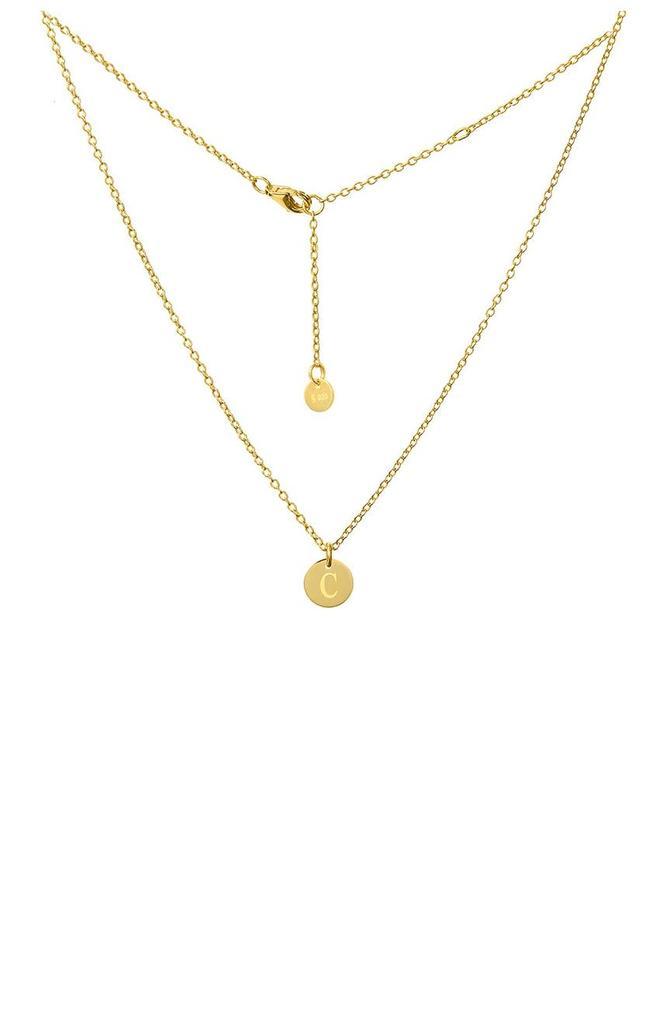 商品Savvy Cie Jewels|18K Yellow Gold Vermeil Classic Initial Choker Necklace,价格¥222,第1张图片
