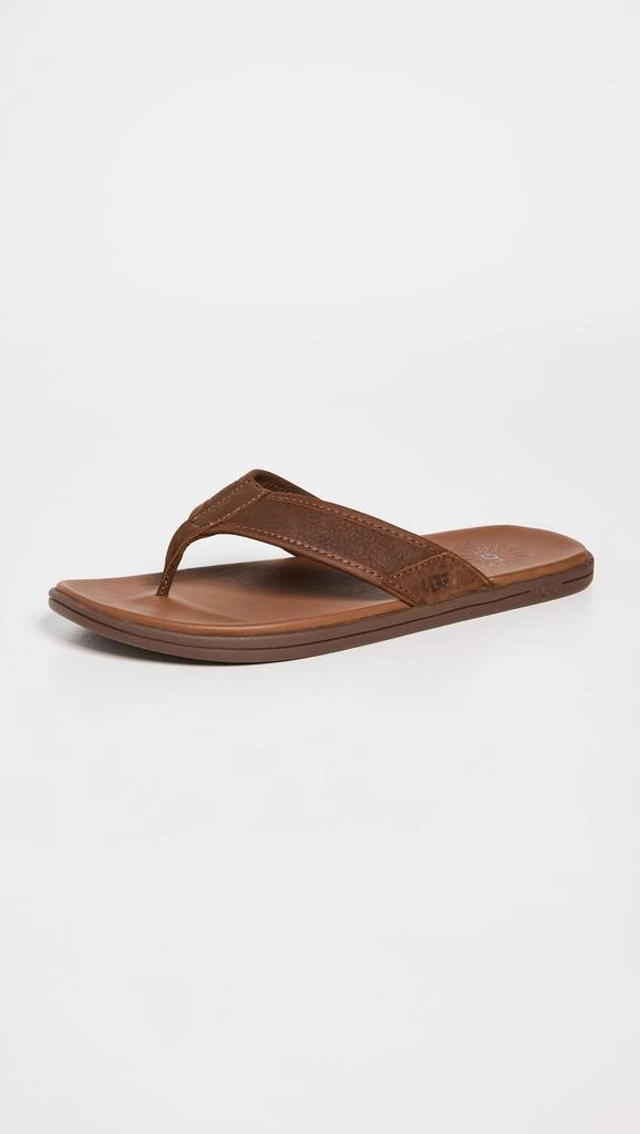 商品UGG|UGG Seaside Leather Flip Flops,价格¥598,第4张图片详细描述