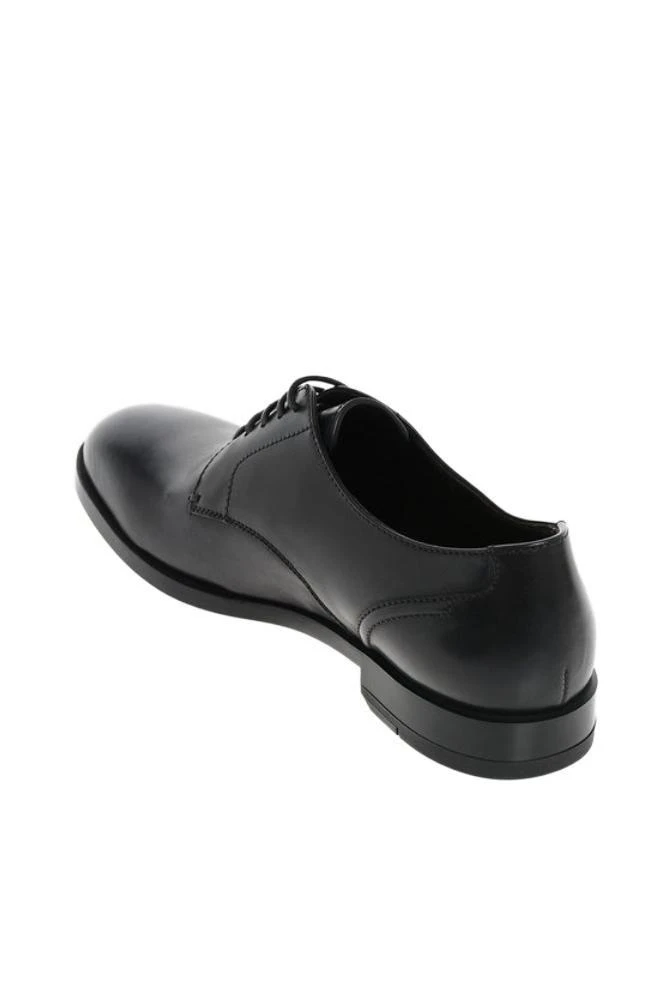商品Zegna|Ermenegildo zegna men's black other materials lace up shoes,价格¥4635,第3张图片详细描述