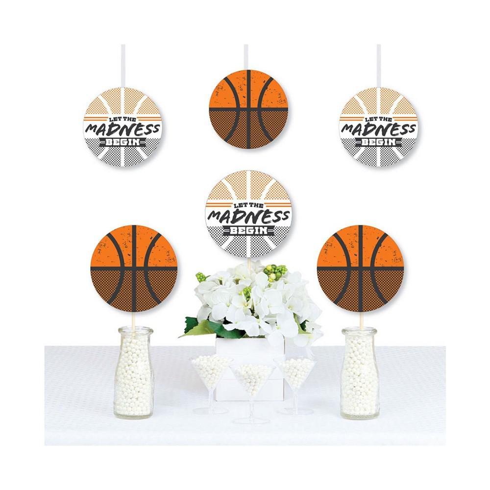 商品Big Dot of Happiness|Basketball - Let The Madness Begin - Decorations DIY College Basketball Party Essentials - Set of 20,价格¥104,第1张图片