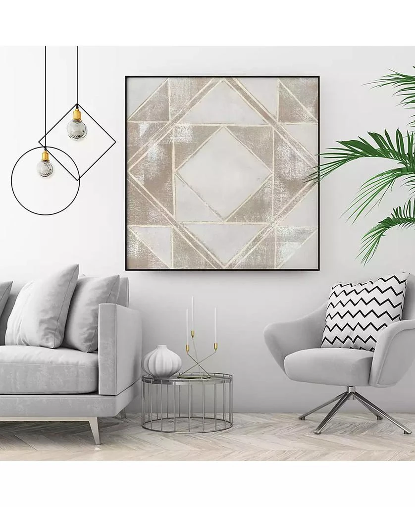 商品Giant Art|20" x 20" Geometric Veil II Art Block Framed Canvas,价格¥1346,第3张图片详细描述