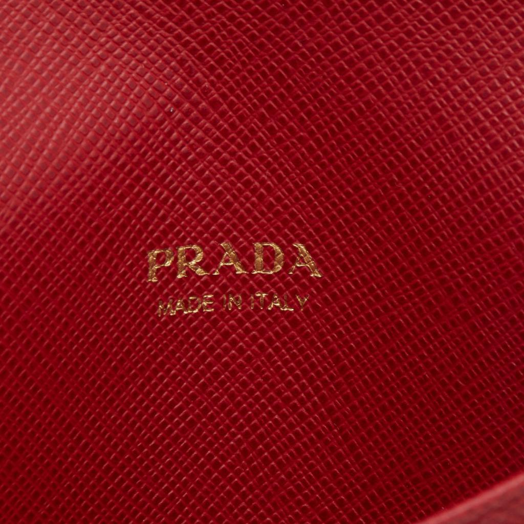 Prada Red Saffiano Leather Passport Cover商品第8张图片规格展示