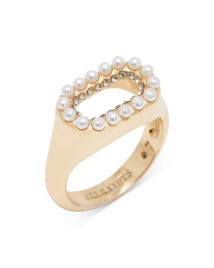 商品ALL SAINTS|Faux Pearl Halo Cocktail Ring,价格¥236,第1张图片