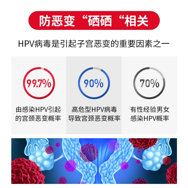 Biowell美国进口麦芽硒片有机维e补硒元素硒酵母hpv强免疫清HPV90片 商品