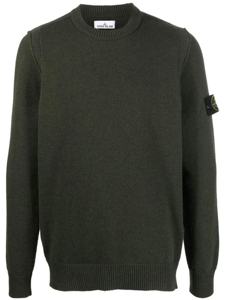 商品Stone Island|STONE ISLAND - Wool Pullover With Logo,价格¥2345,第1张图片