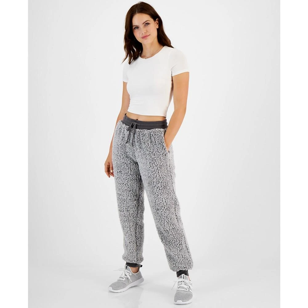 商品Hippie Rose|Juniors' Sherpa Drawstring Jogger Pants,价格¥54,第4张图片详细描述