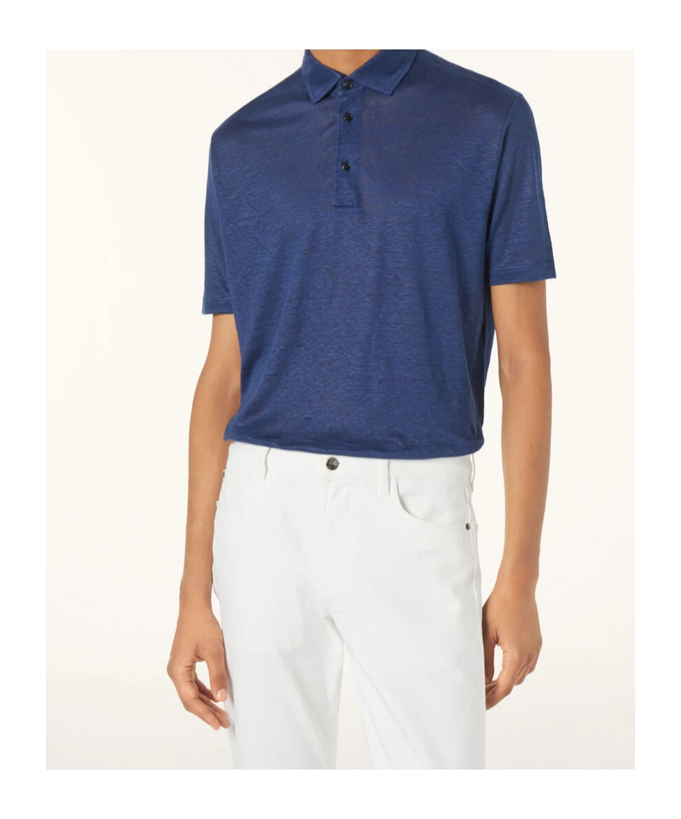 商品【商品预售7天】 Loro Piana|Loro Piana 男士T恤 FAI1314W1C6 蓝色,价格¥3957,第5张图片详细描述