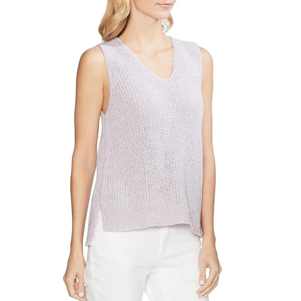 商品Vince Camuto|Vince Camuto Womens Metallic Double V Tank Top Sweater,价格¥77,第2张图片详细描述